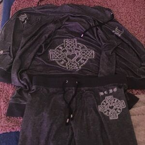 Gray Embellished 2 piece